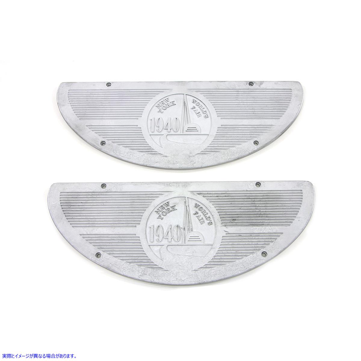 49-1740 1940 年万国博覧会アロイ フットボード インサート 取寄せ Vツイン World's Fair 1940 Alloy Footboard Inserts (検索用