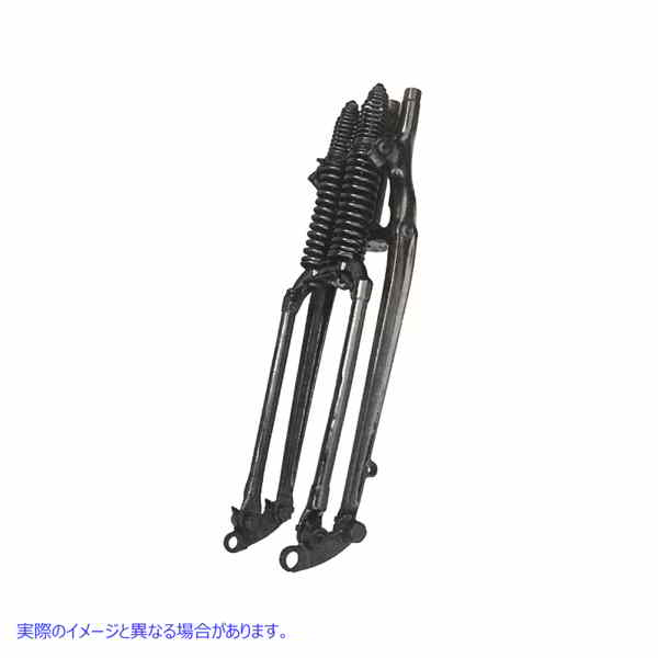 49-1868 VL 1 インチ スプリング フォーク アセンブリ ブラック 取寄せ Vツイン VL 1 inch Spring Fork Assembly Black (検索用
