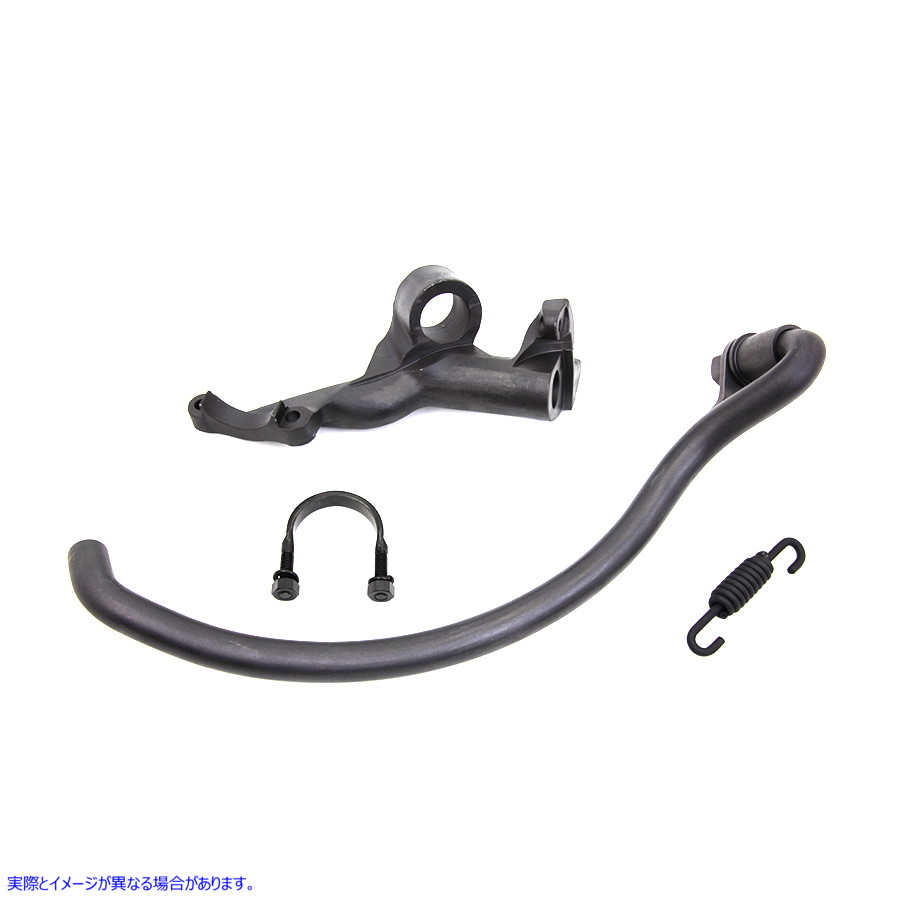 49-1871 ブラック Jiffy キックスタンド アセンブリ 取寄せ Vツイン Black Jiffy Kickstand Assembly (検索用／50002-32