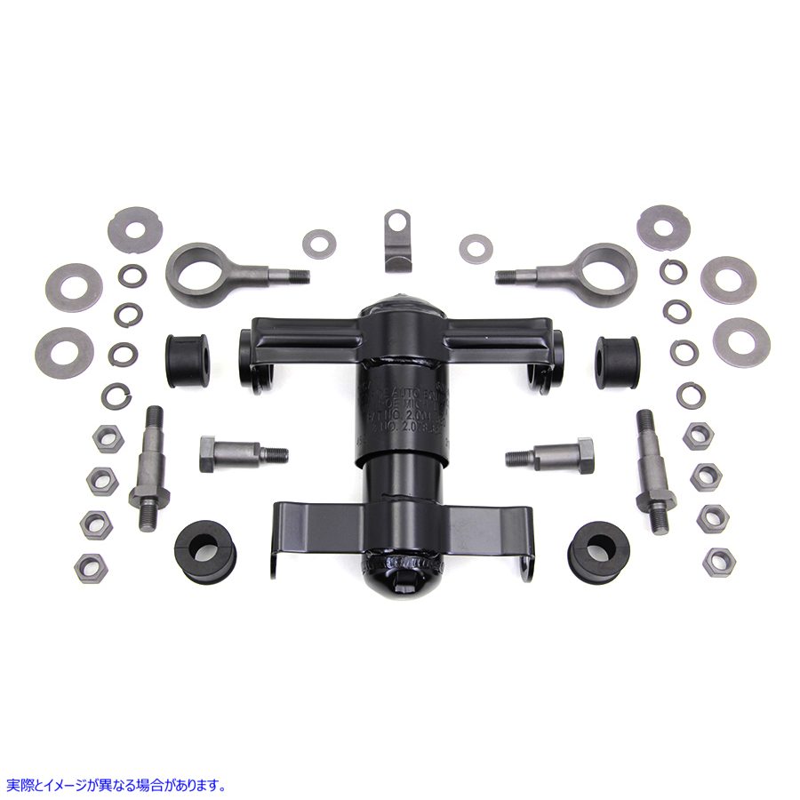 49-1942 レプリカ フロント スプリング フォーク ショック ブラック 取寄せ Vツイン Replica Front Spring Fork Shock Black (検
