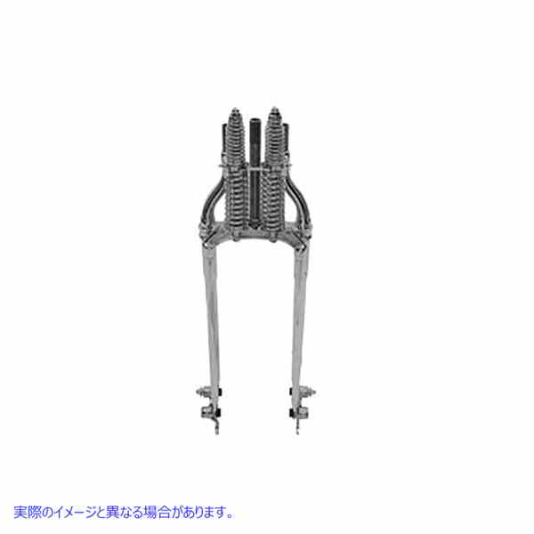 49-2414 18 インチ スプリング フォーク アセンブリ クローム 取寄せ Vツイン 18 inch Spring Fork Assembly Chrome (検索用／
