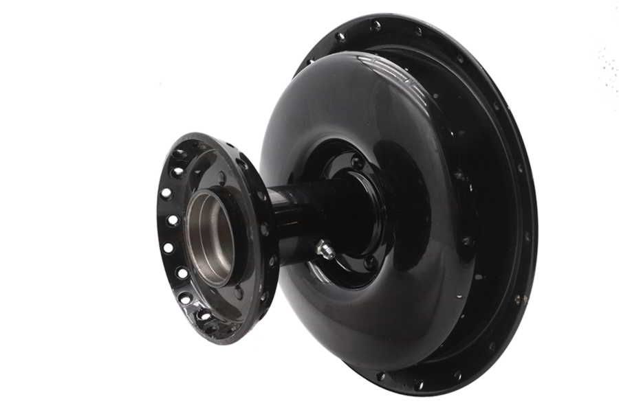 49-2467 取寄せ Vツイン Factory Sample Front Wheel Hub and Brake Drum Black (検索用／)