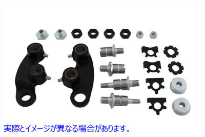49-2582 74 スプリング フォーク ロッカー キット ブラック 取寄せ Vツイン 74 Spring Fork Rocker Kit Black (検索用／