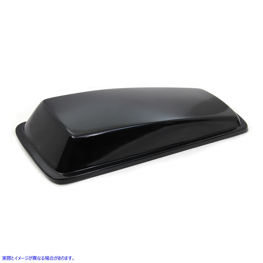 49-2703 黒のプラスチック製左サドルバッグ蓋 取寄せ Vツイン Black Plastic Left Saddlebag Lid (検索用／90757-85
