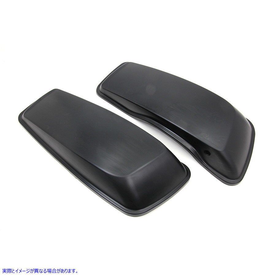 49-2725 ブラックサドルバッグリッドキット 取寄せ Vツイン Black Saddlebag Lid Kit (検索用／