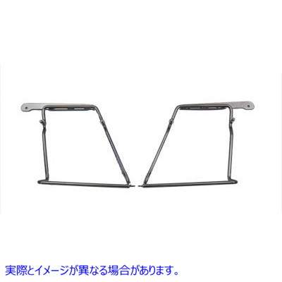 49-2751 クロームサドルバッグマウントブラケットセット 取寄せ Vツイン Chrome Saddlebag Mount Bracket Set (検索用／