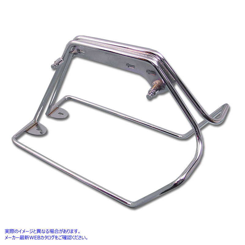 49-2754 クロームサドルバッグマウントブラケットセット 取寄せ Vツイン Chrome Saddlebag Mount Bracket Set (検索用／