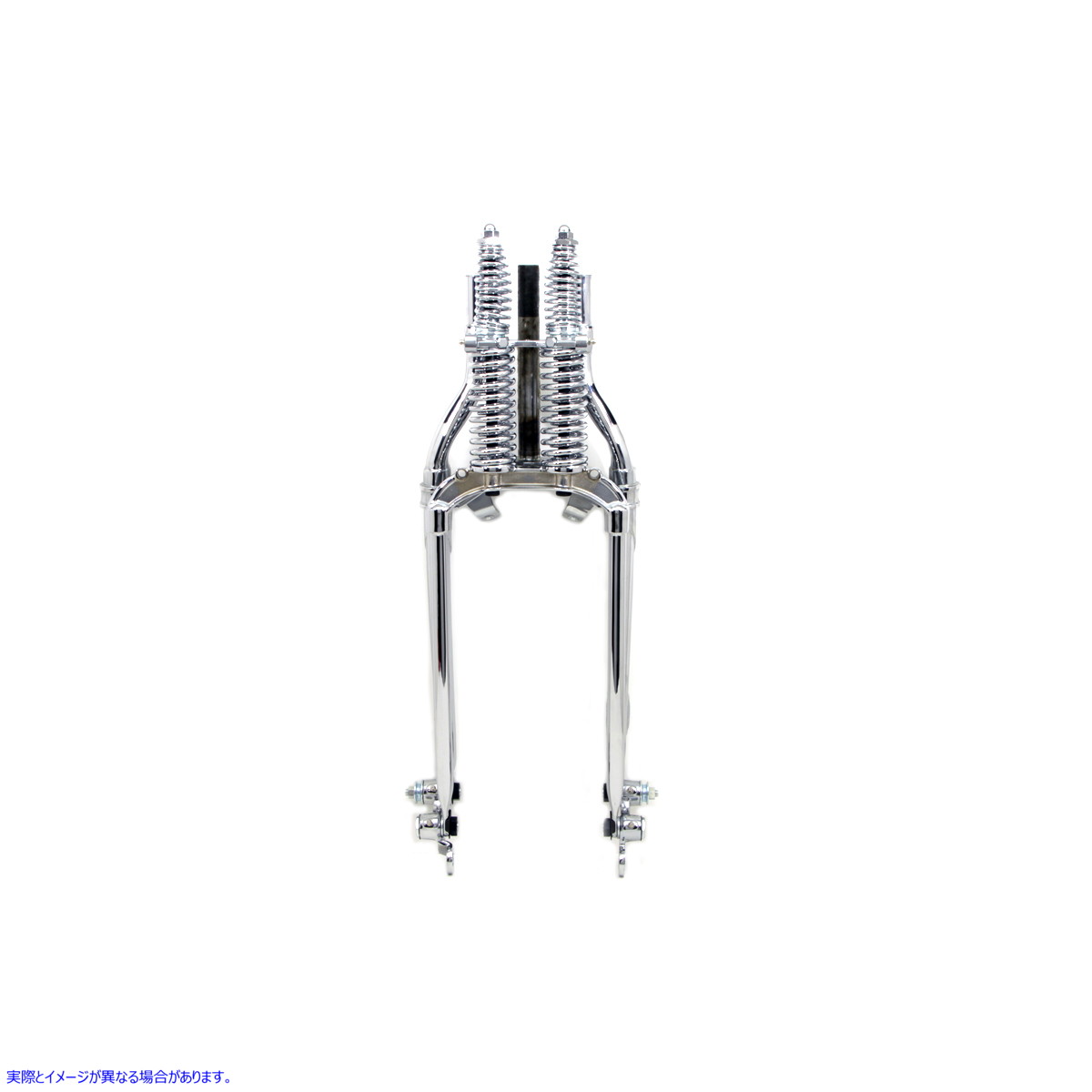49-2909 18 インチ インライン スプリング フォーク アセンブリ クローム 取寄せ Vツイン 18 inch Inline Spring Fork Assembly