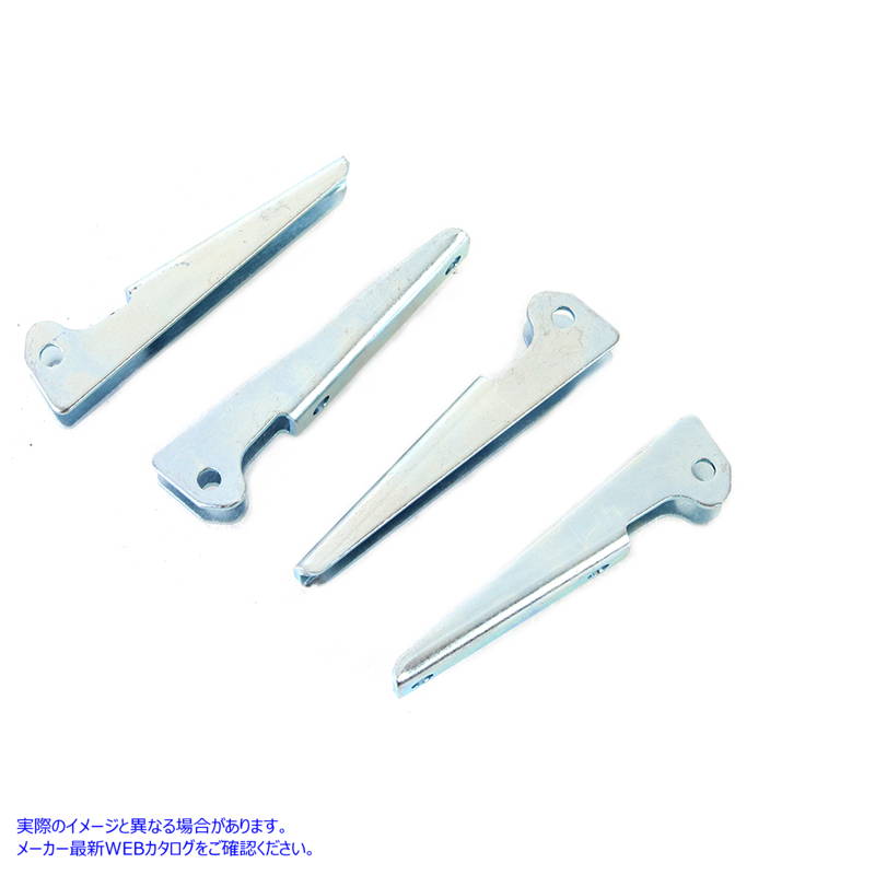 49-2976 フットボード クリート セット 亜鉛メッキ 取寄せ Vツイン Footboard Cleat Set Zinc PLated (検索用／