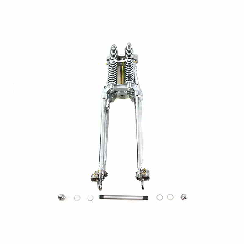 49-3132 24 インチ テッド ナロー スプリング フォーク アセンブリ クローム 取寄せ Vツイン 24 inch Tedd Narrow Spring Fork A
