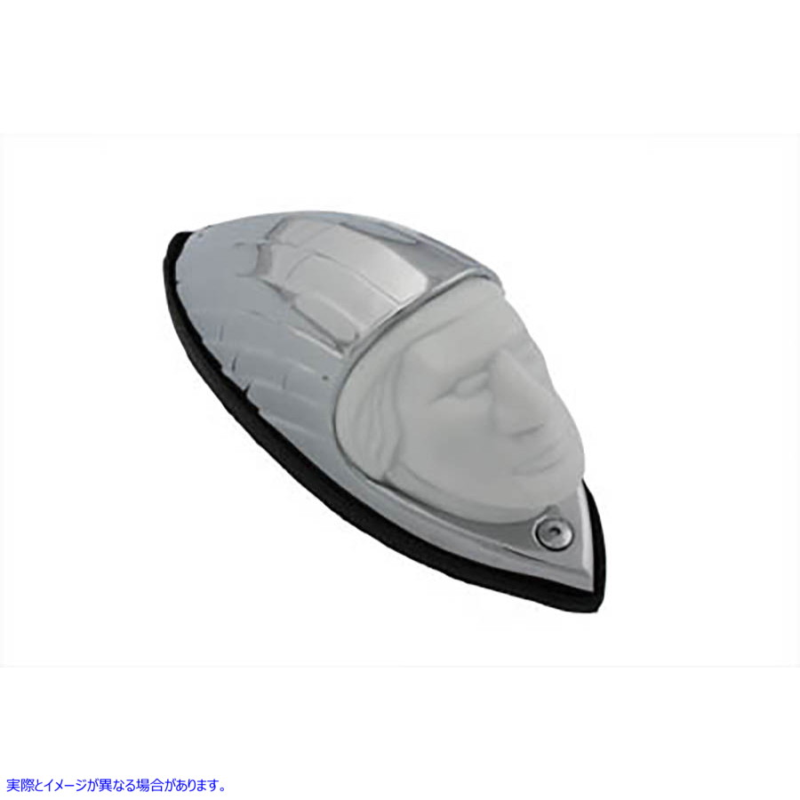 49-4021 レプリカインディアンフェイスフロントフェンダーランプ 取寄せ Vツイン Replica Indian Face Front Fender Lamp (検索