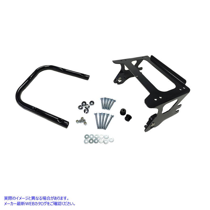 50-0003 クイック デタッチ ツアー ボックス マウント キット ブラック 取寄せ Vツイン Quick Detach Tour Box Mount Kit Black