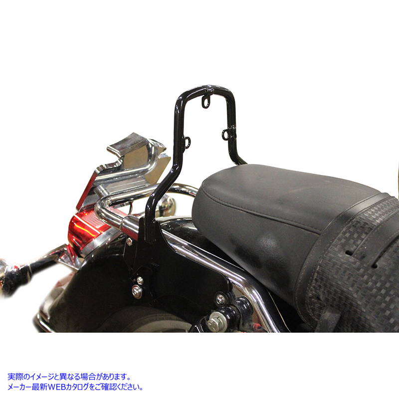 50-0009 12-3/4インチ 取り外し可能シーシーバー ブラック 取寄せ Vツイン 12-3/4 inch Detachable Sissy Bar Black (検索用／