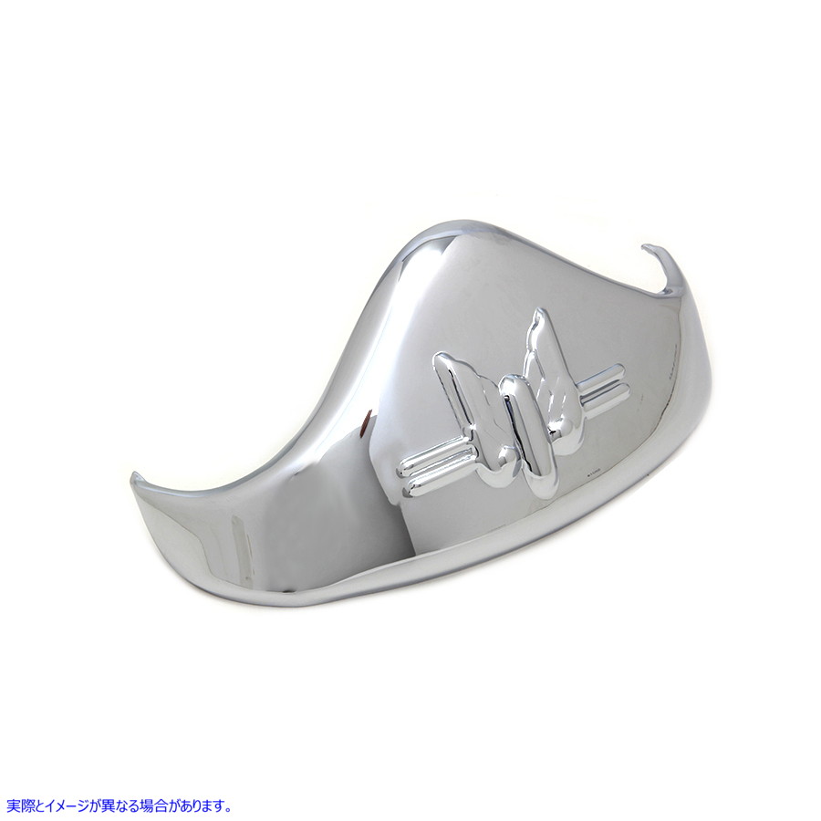 50-0047 クロームリアフェンダーチップ 取寄せ Vツイン Chrome Rear Fender Tip (検索用／