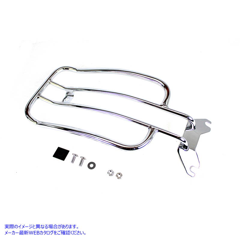 50-0060 7 インチ ソロ ラゲッジ ラック クローム 取寄せ Vツイン 7 inch Solo Luggage Rack Chrome (検索用／