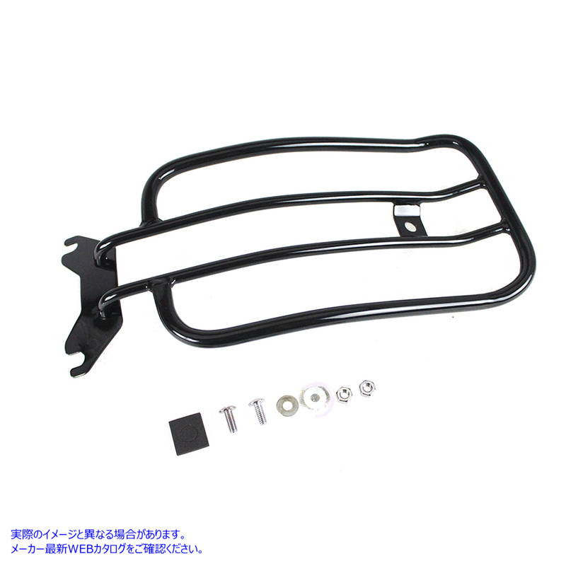50-0067 7 インチ ソロ ラゲッジ ラック ブラック 取寄せ Vツイン 7 inch Solo Luggage Rack Black (検索用／