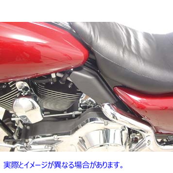 50-0101 ミッドフレームカバー エアディフレクターキット ブラック 取寄せ Vツイン Mid Frame Cover Air Deflector Kit Black (