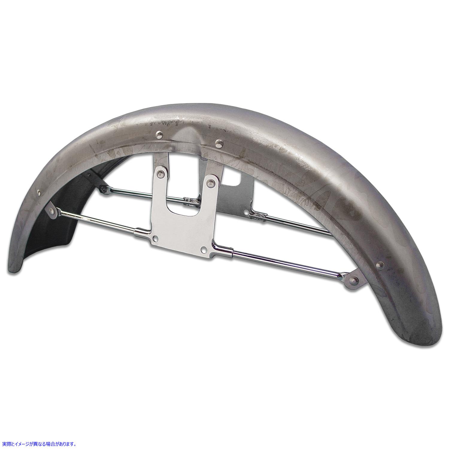 50-0120 レプリカフロントフェンダーロースチール 取寄せ Vツイン Replica Front Fender Raw Steel (検索用／59007-73B