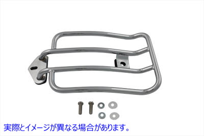 50-0239 クローム荷物ラック 取寄せ Vツイン Chrome Luggage Rack (検索用／