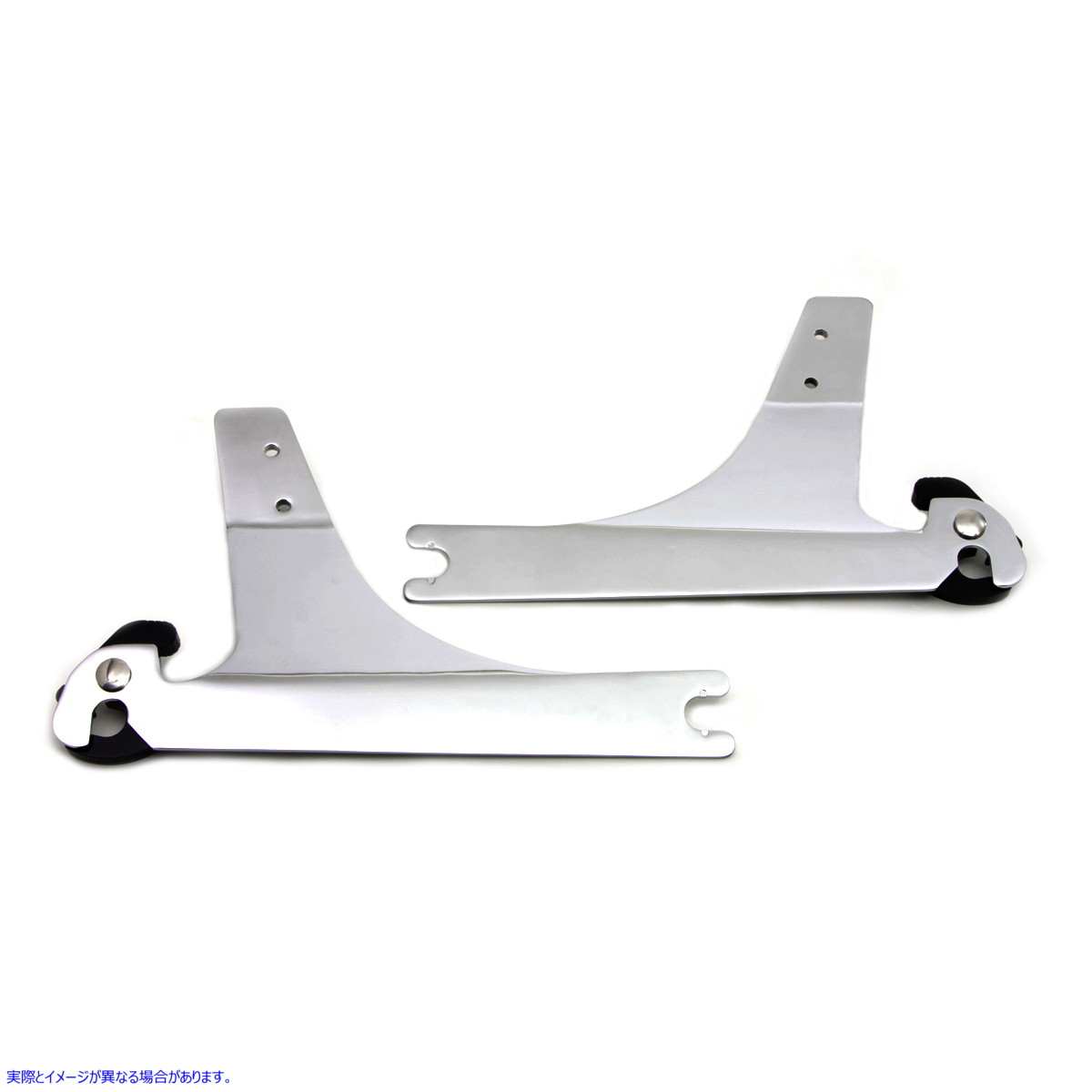 50-0271 シーシーバー脱着式サイドプレート 取寄せ Vツイン Sissy Bar Detachable Side Plates (検索用／53543-95A