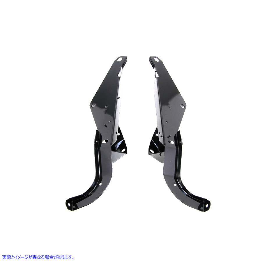 50-0279 ヘビーデューティ アウターフェアリング サポート ブラケット セット ブラック 取寄せ Vツイン Heavy Duty Outer Fairin