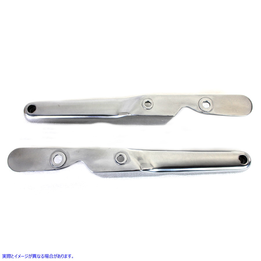 50-0285 リアフェンダーストラットセット ポリッシュ 取寄せ Vツイン Rear Fender Strut Set Polished (検索用／