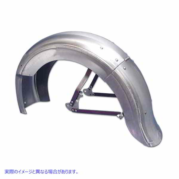 50-0372 組み立て済みのリジッドリアフェンダー 取寄せ Vツイン Rigid Rear Fender Assembled (検索用／