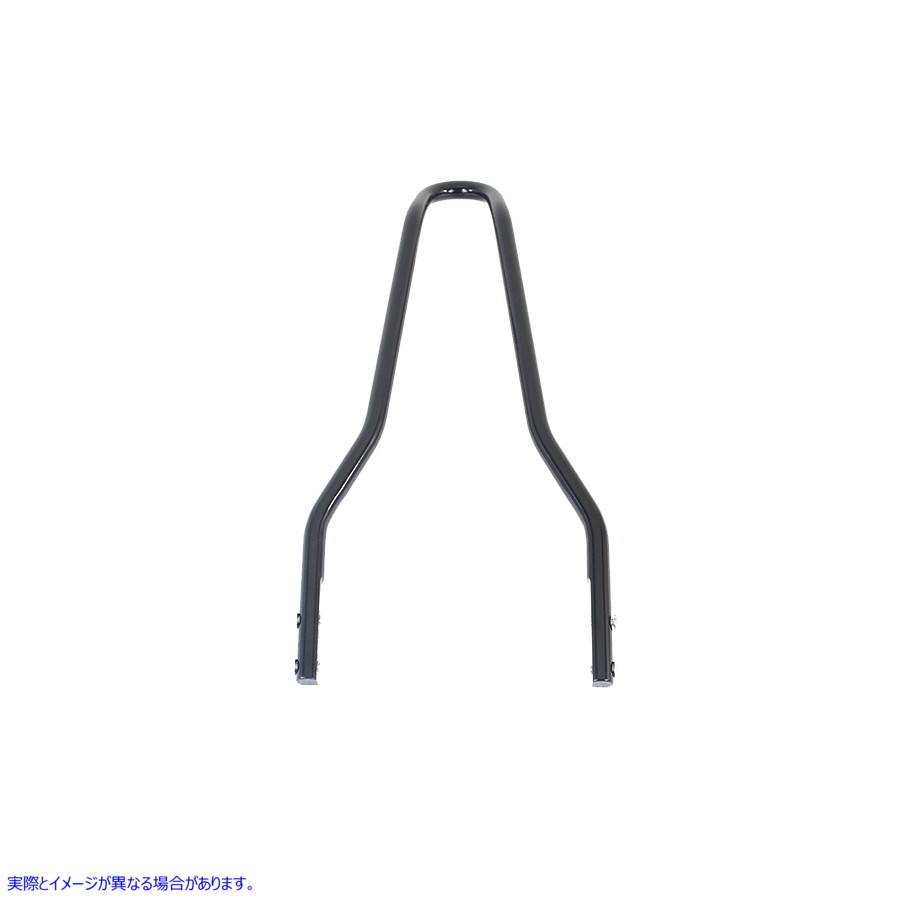 50-0387 16インチ ラウンド シーシーバー トップ ブラック 取寄せ Vツイン 16 inch Round Sissy Bar Top Black (検索用／