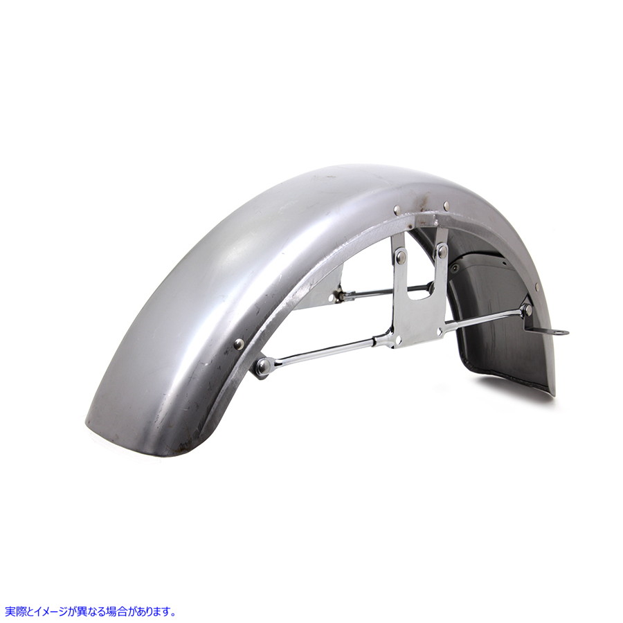 50-0392 レプリカフロントフェンダーロースチール 取寄せ Vツイン Replica Front Fender Raw Steel (検索用／
