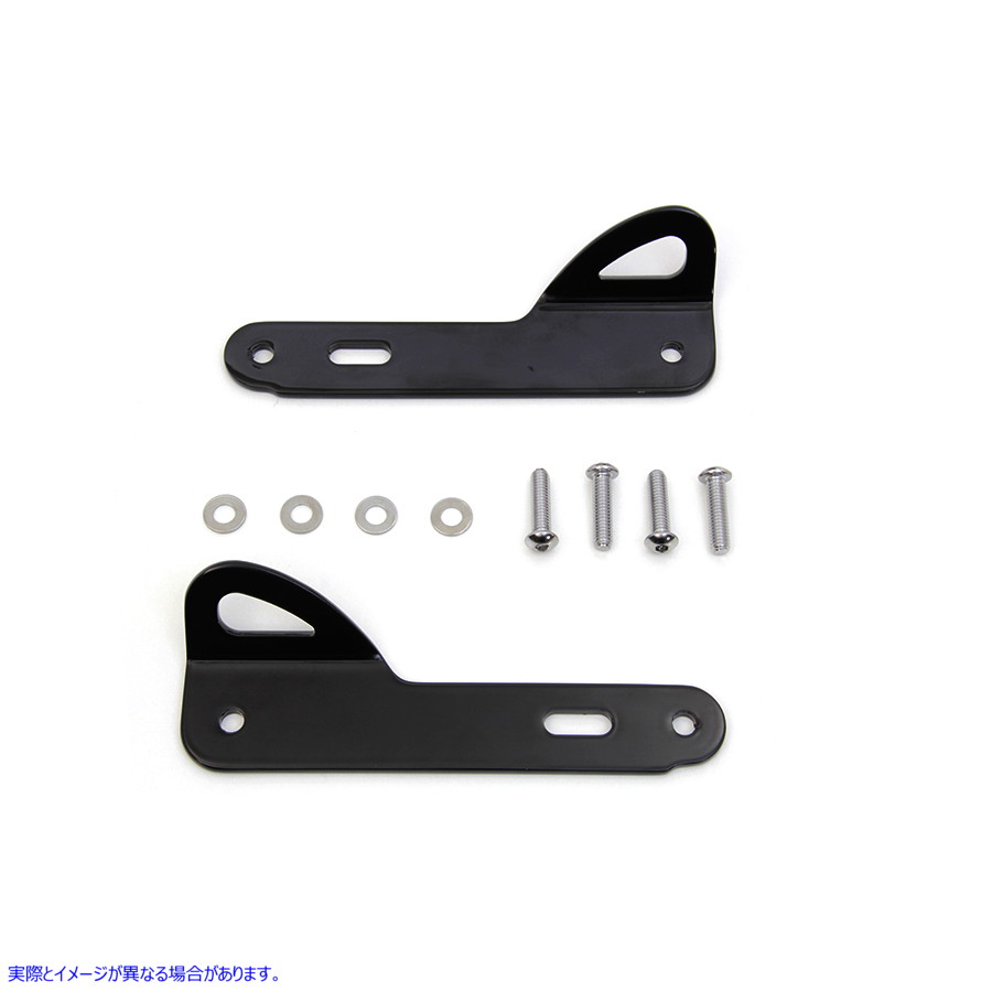 50-0623 ブラックのタイダウン ブラケット キット 取寄せ Vツイン Black Tie Down Bracket Kit (検索用／