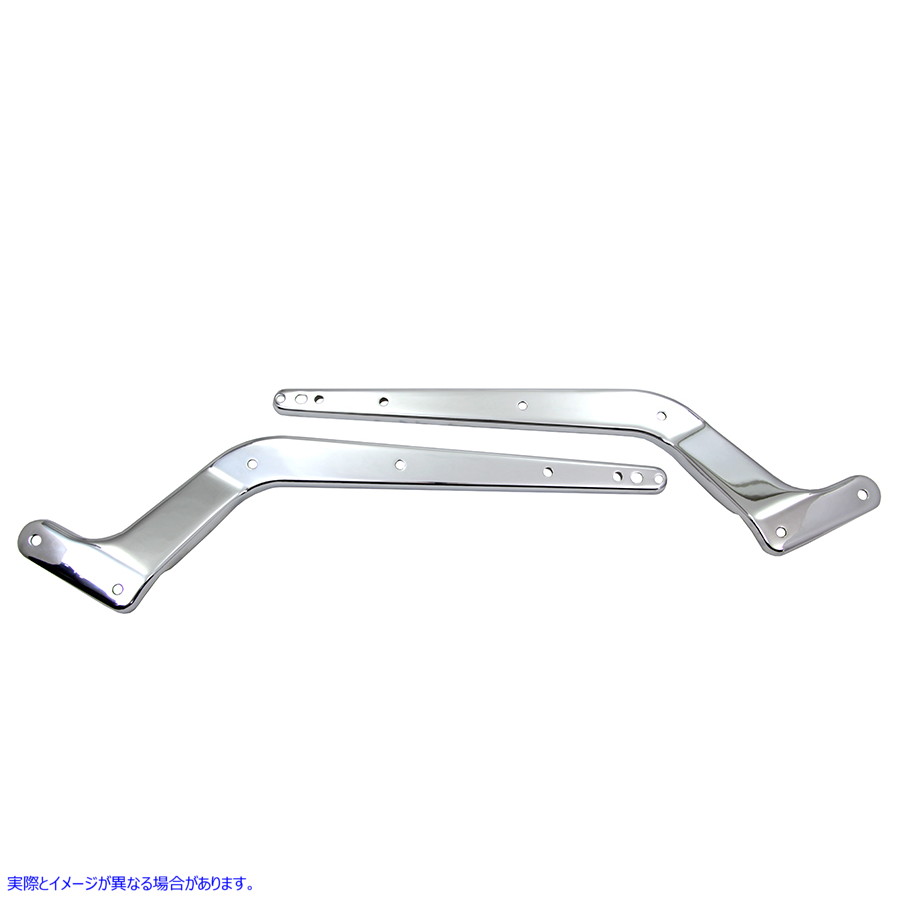 50-0652 レプリカ リアフェンダー ストラット セット クローム 取寄せ Vツイン Replica Rear Fender Strut Set Chrome (検索用／