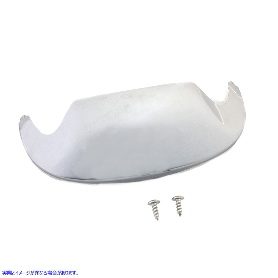 50-0684 クロームフロントフェンダーチップ 取寄せ Vツイン Chrome Front Fender Tip (検索用／