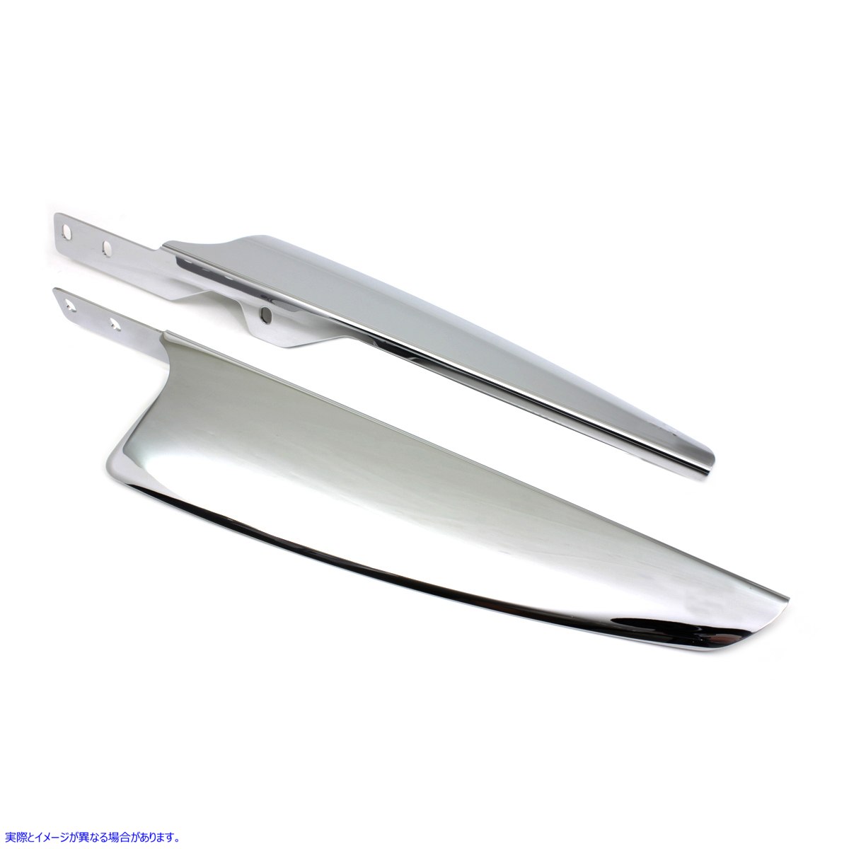 50-0724 クロームフロントガラスディフレクターセット 取寄せ Vツイン Chrome Windshield Deflector Set (検索用／57400143