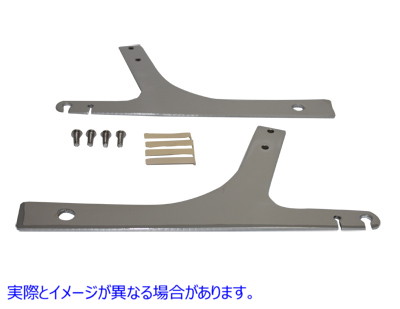 50-0802 シーシーバーサイドプレート 取寄せ Vツイン Sissy Bar Side Plates (検索用／52783-93