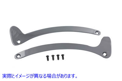 50-0810 シーシーバーサイドプレート 取寄せ Vツイン Sissy Bar Side Plates (検索用／