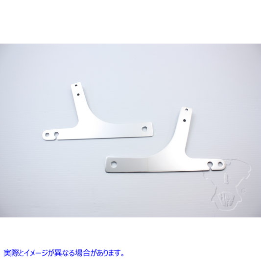 50-0826 シーシーバーサイドプレート 取寄せ Vツイン Sissy Bar Side Plates (検索用／52783-96B