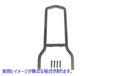 50-0841 高さ16インチのクロームシーシーバーバック 取寄せ Vツイン 16 inch Tall Chrome Sissy Bar Back (検索用／51519-02