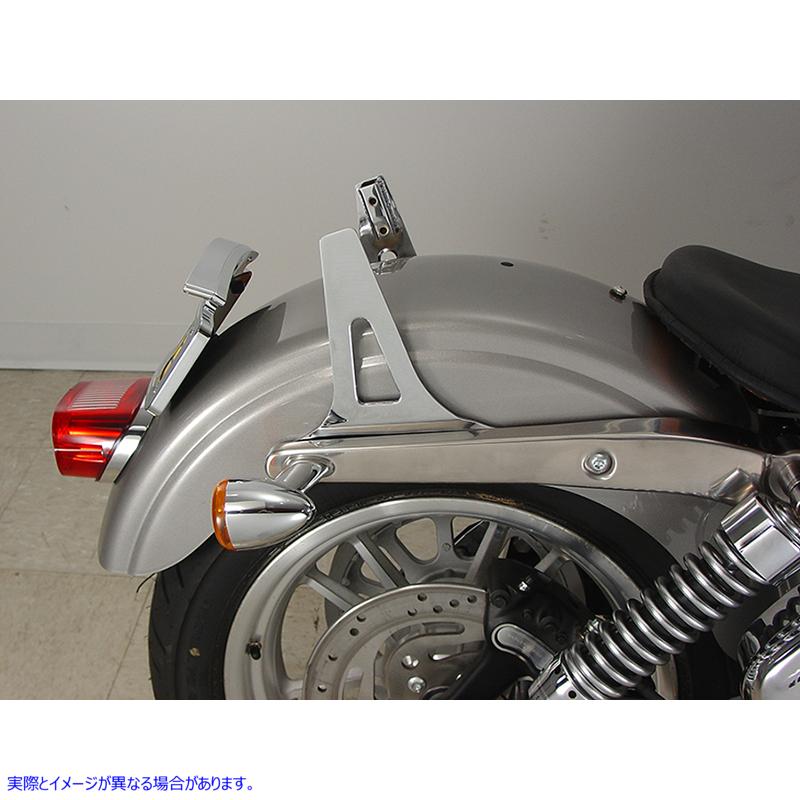 50-0858 シーシーバーサイドプレート 取寄せ Vツイン Sissy Bar Side Plates (検索用／52856-06