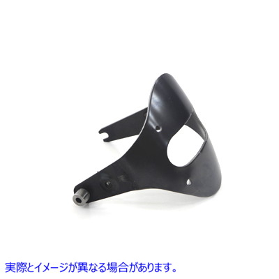 50-0864 ブラックフロントフェンダーマウントブラケット 取寄せ Vツイン Black Front Fender Mount Bracket (検索用／59347-08 B