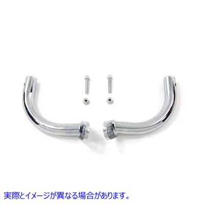 50-0873 クロームサドルバッグガードエリミネーターブラケット 取寄せ Vツイン Chrome Saddlebag Guard Eliminator Brackets (検