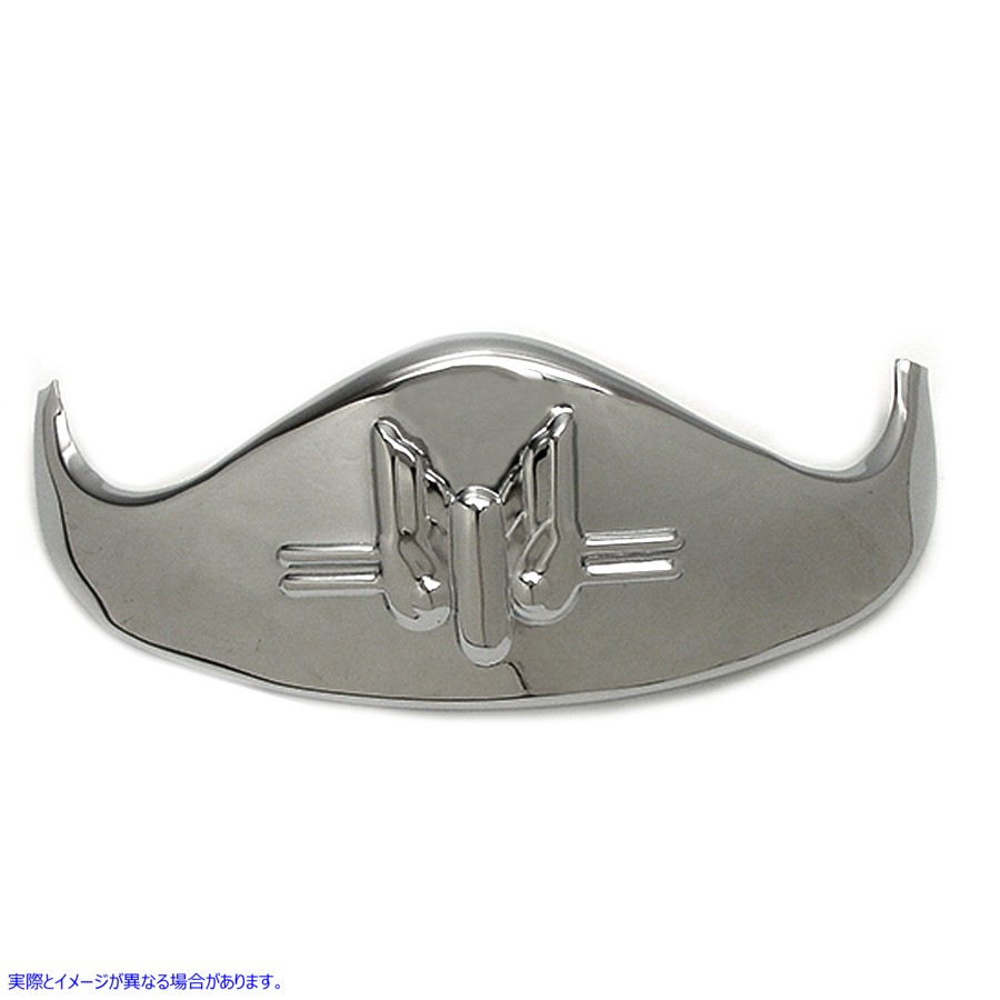 50-0955 クロームフロントフェンダーチップ 取寄せ Vツイン Chrome Front Fender Tip (検索用／59215-48