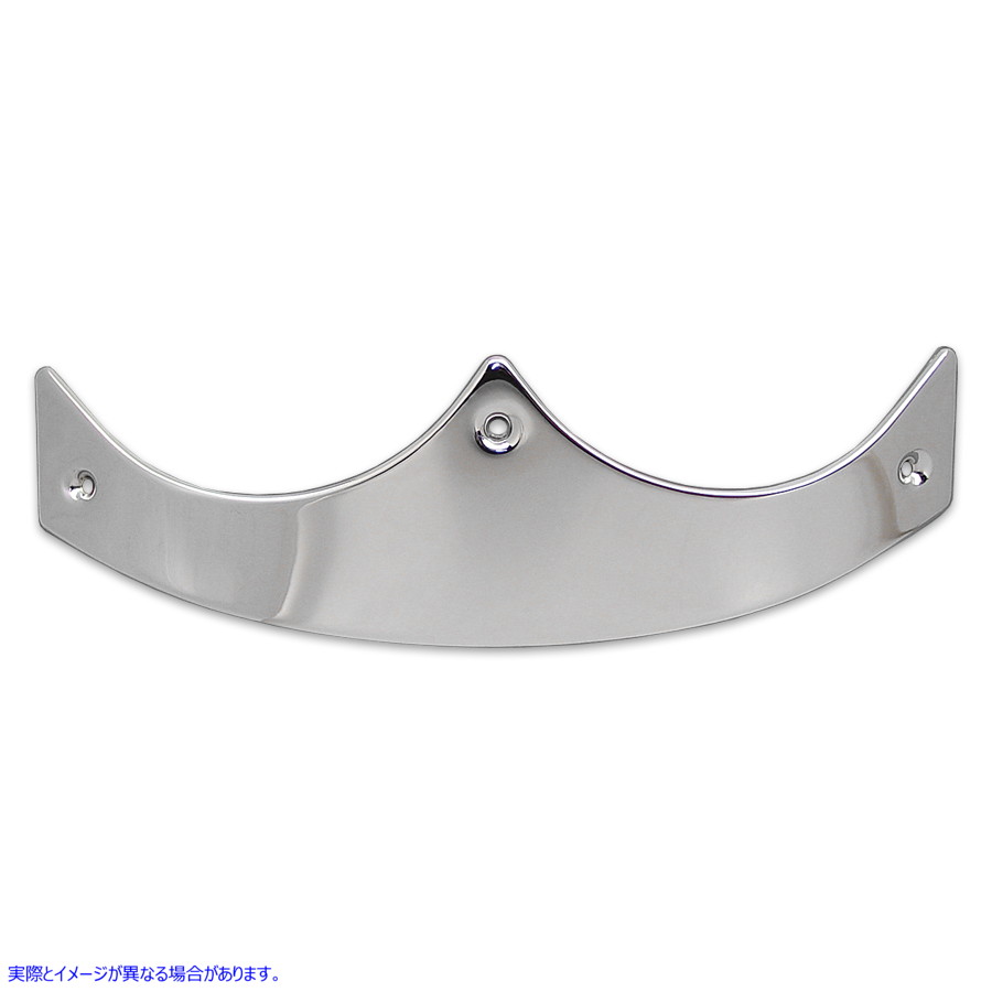50-0999 クロームスムーススタイルフェンダーチップ 取寄せ Vツイン Chrome Smooth Style Fender Tip (検索用／