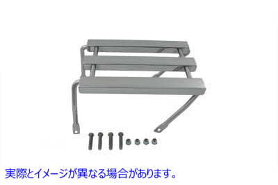 50-1014 ワイアット ガトリング クローム 3 チャンネル ラゲッジ ラック 取寄せ Vツイン Wyatt Gatling Chrome Three Channel Lu