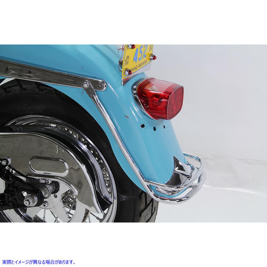 50-1016 リアフェンダーレールトリムクローム 取寄せ Vツイン Rear Fender Rail Trim Chrome (検索用／91081-93