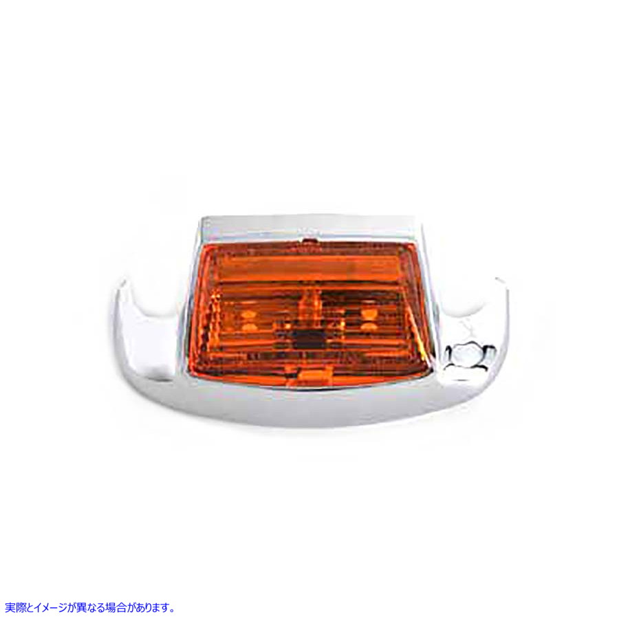 50-1025 ライト付きクロームフロントフェンダーチップ 取寄せ Vツイン Chrome Front Fender Tip with Light (検索用／59082-79