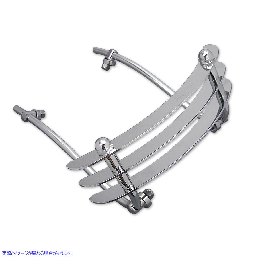 50-1037 クロームフロントフェンダートリムバンパーグリル 取寄せ Vツイン Chrome Front Fender Trim Bumper Grill (検索用／910