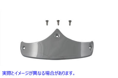 50-1049 滑らかなクロームフロントフェンダーチップ 取寄せ Vツイン Smooth Chrome Front Fender Tip (検索用／