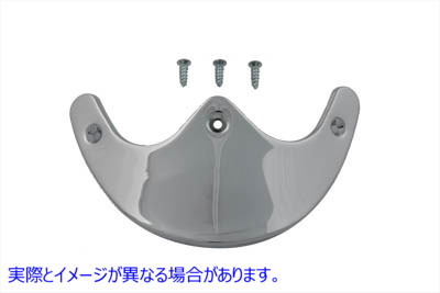 50-1050 滑らかなナロークロームフロントフェンダーチップ 取寄せ Vツイン Smooth Narrow Chrome Front Fender Tip (検索用／