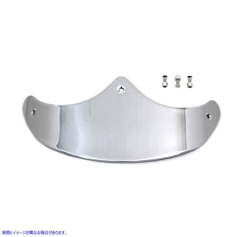 50-1118 滑らかなフロントフェンダーチップクローム 取寄せ Vツイン Smooth Front Fender Tip Chrome (検索用／59286-89