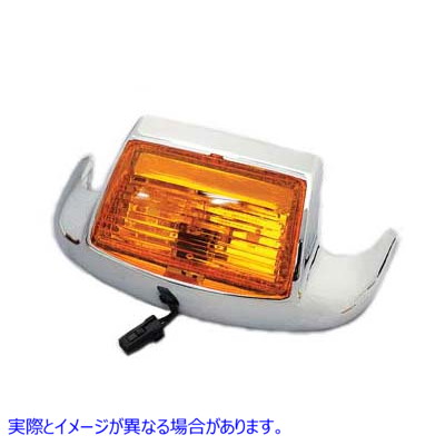 50-1162 バルブタイプランプ付きフロントフェンダーチップ 取寄せ Vツイン Front Fender Tip with Bulb Type Lamp (検索用／6870